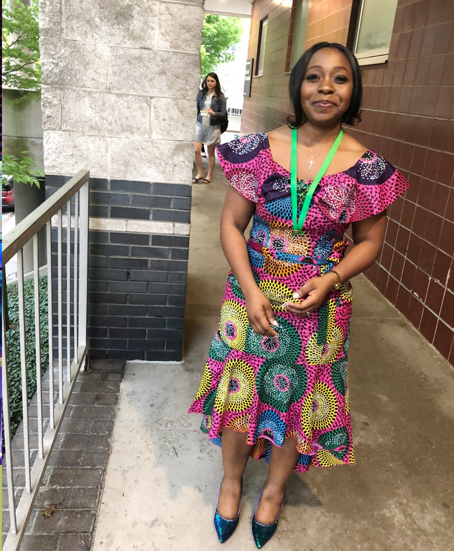 Dr. Peace Ige in Authentic African Attire